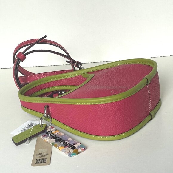 Coach Coachtopia Mini Ergo Bag CO662 Strawberry Haze Leather 90s Crossbody - Picture 6 of 8